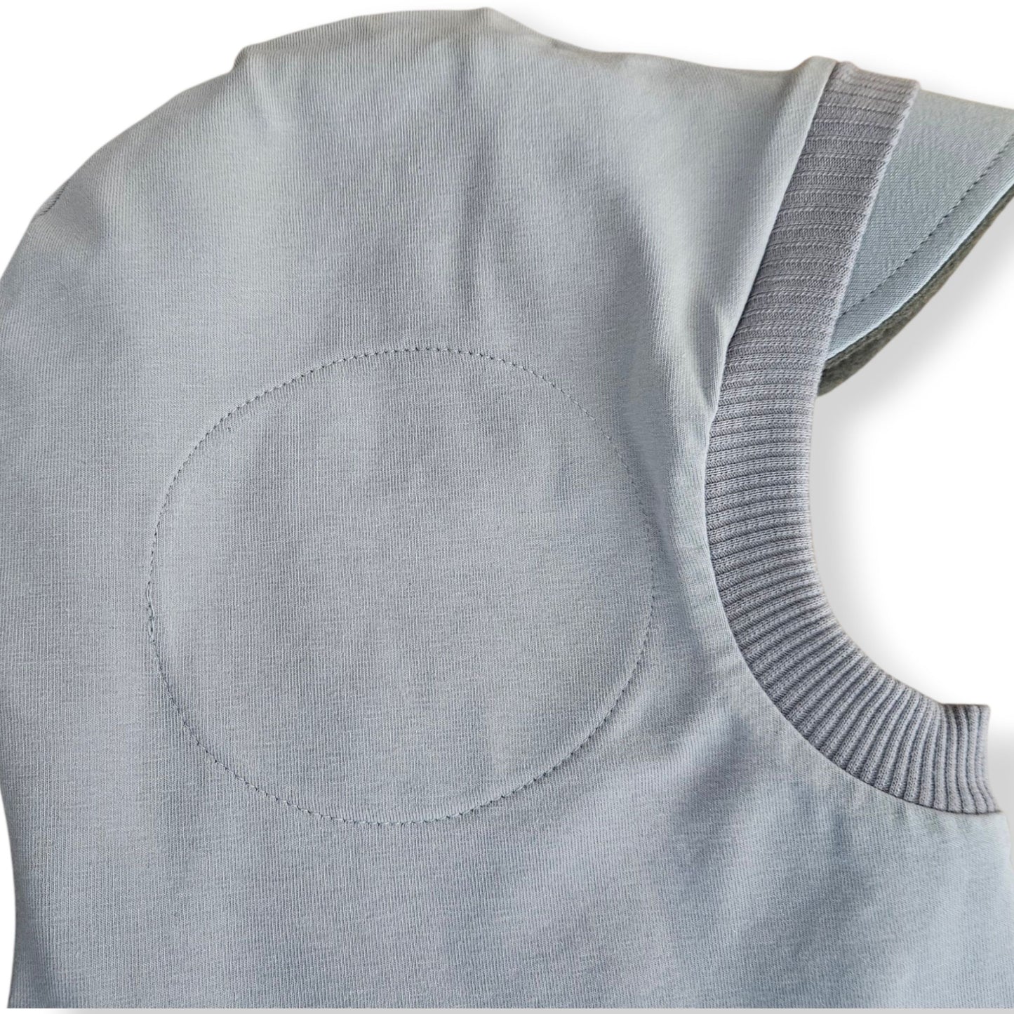 Winter Visor Hat Cat Balaclava - Rose Pink / Light Grey Border / Reflective Ears & Bow