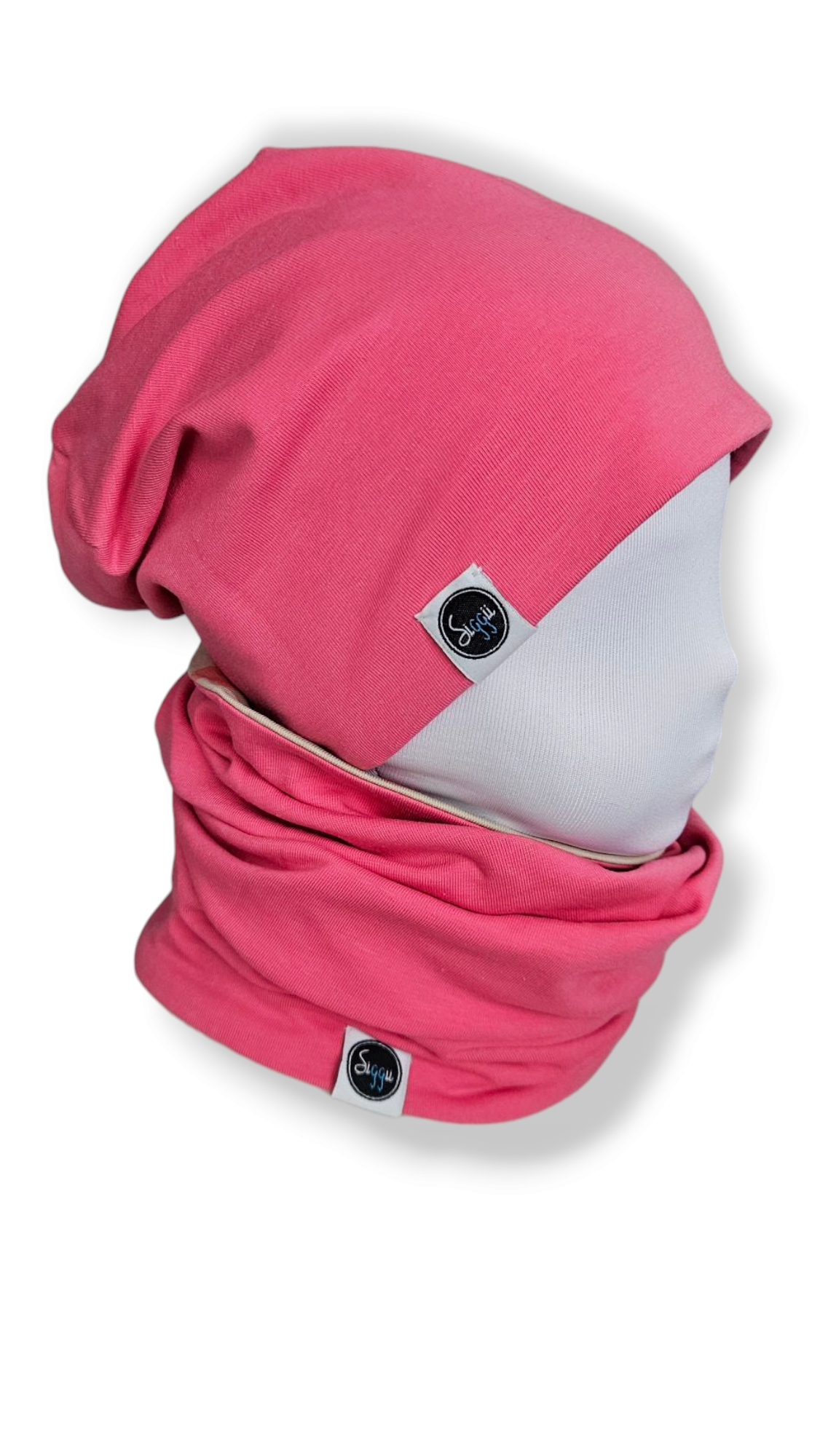 Reversible Hat & Tube Scarf Set - Dots