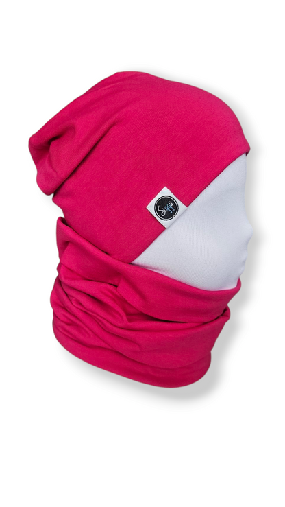 Reversible Hat & Tube Scarf Set - Forest