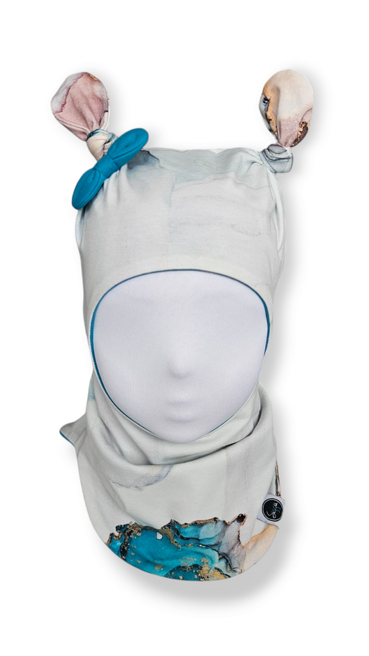 Balaclava Knotted Hat - Marble