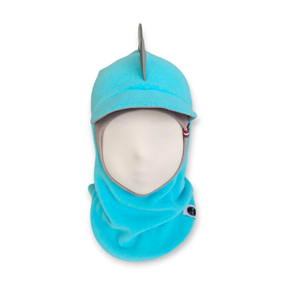 Balaclava Visor Dino Hat - Mint / Light Grey Border / Reflective Spikes