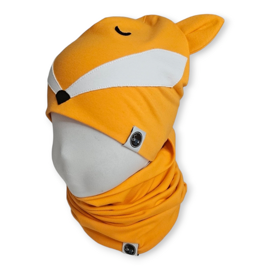 Hat & Tube Scarf Set - Fox