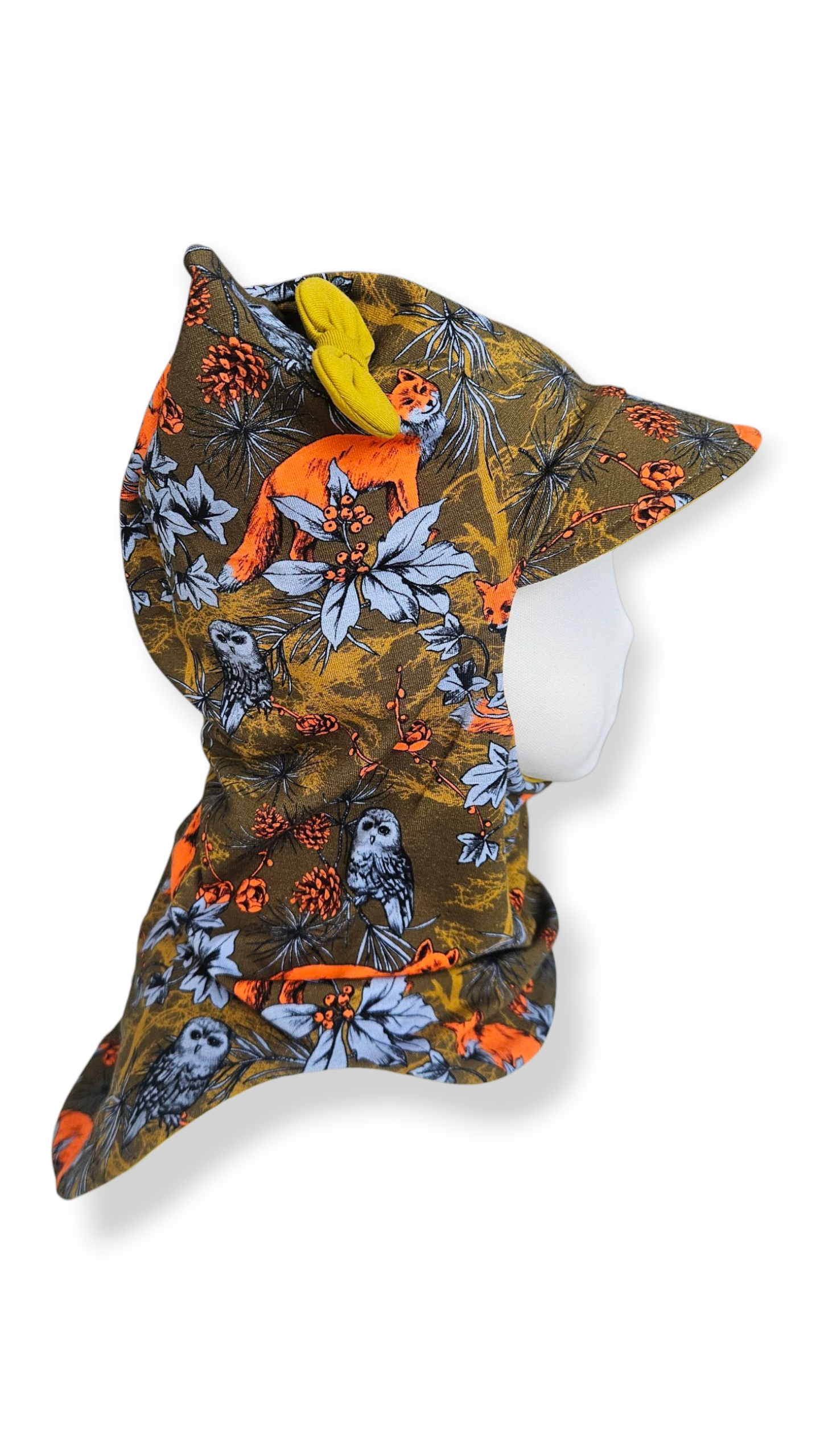 Balaclava Corner Visor Hat - Foxes