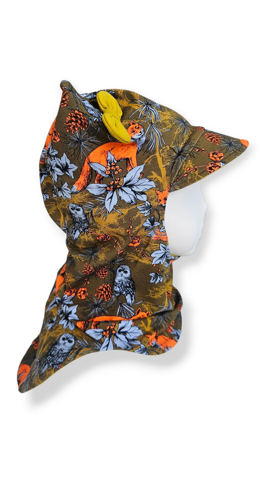 Balaclava Corner Visor Hat - Foxes