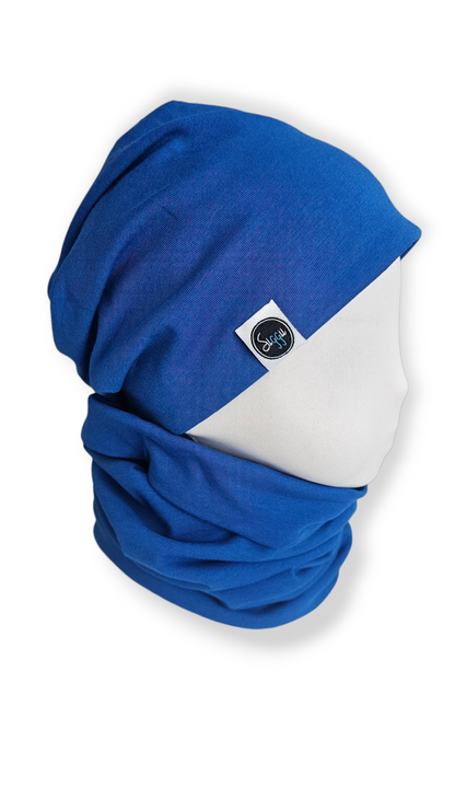 Reversible Hat & Tube Scarf Set - Turtles