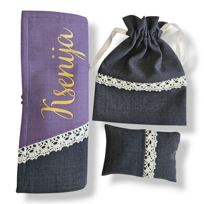 Special Waldorf Crayon Case Set With Name / Number 18