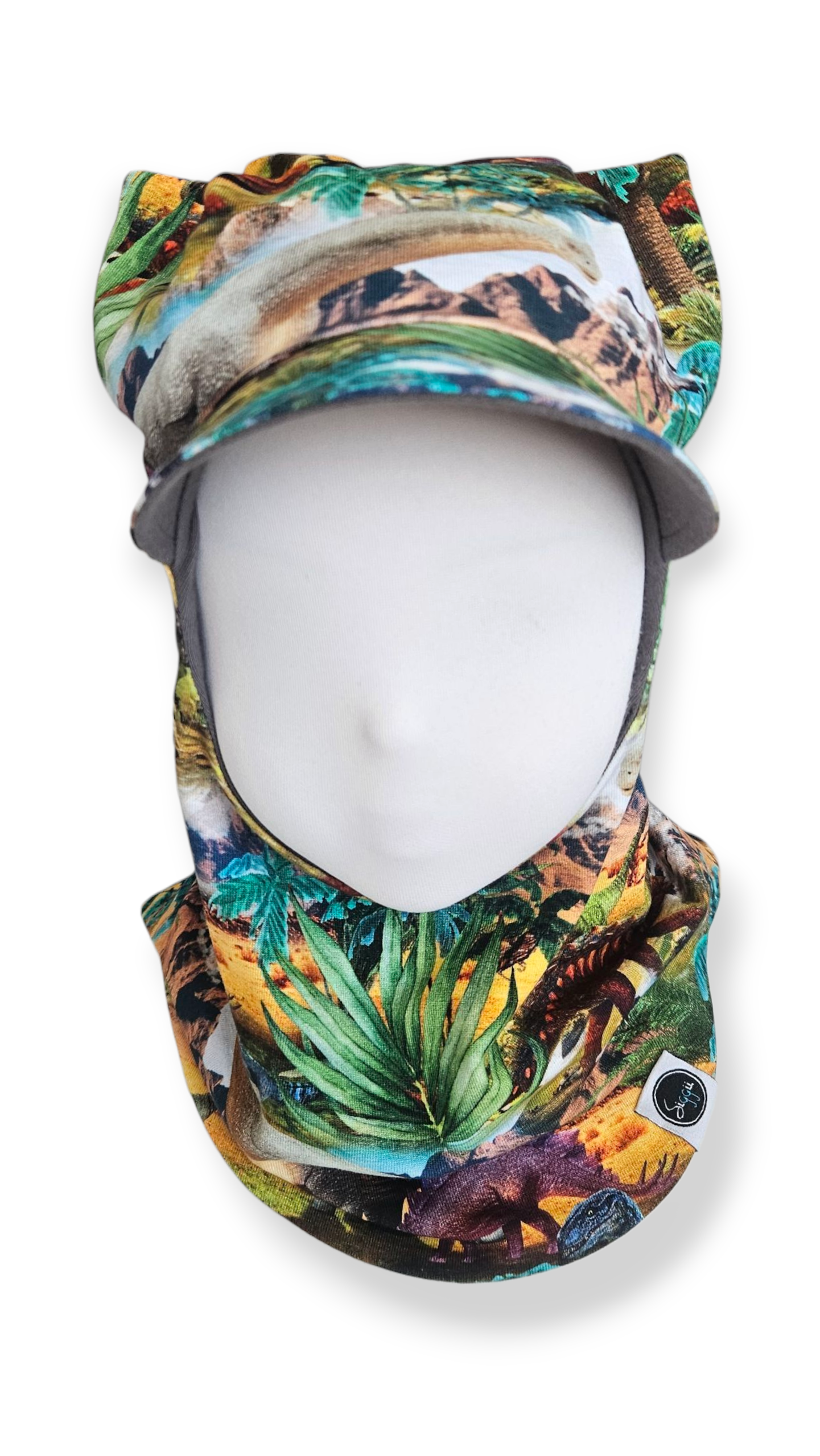 Balaclava Corner Visor Hat -  Dino World
