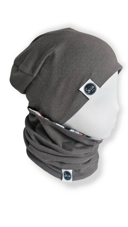 Reversible Hat & Tube Scarf Set - futball